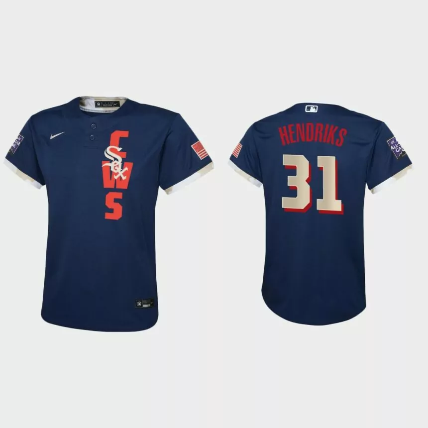 Youth Chicago White Sox Liam Hendriks Navy 2021 MLB All-Star Game Jersey