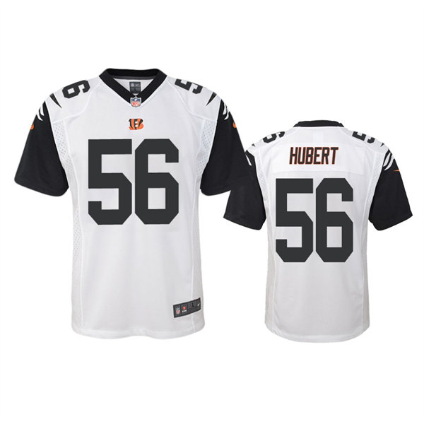 Youth Cincinnati Bengals #56 Wyatt Hubert White Color Rush Game Jersey