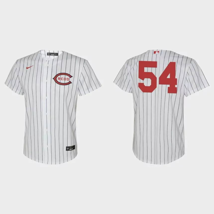 Youth Cincinnati Reds Hunter Strickland White 2022 Field of Dreams Replica Jersey
