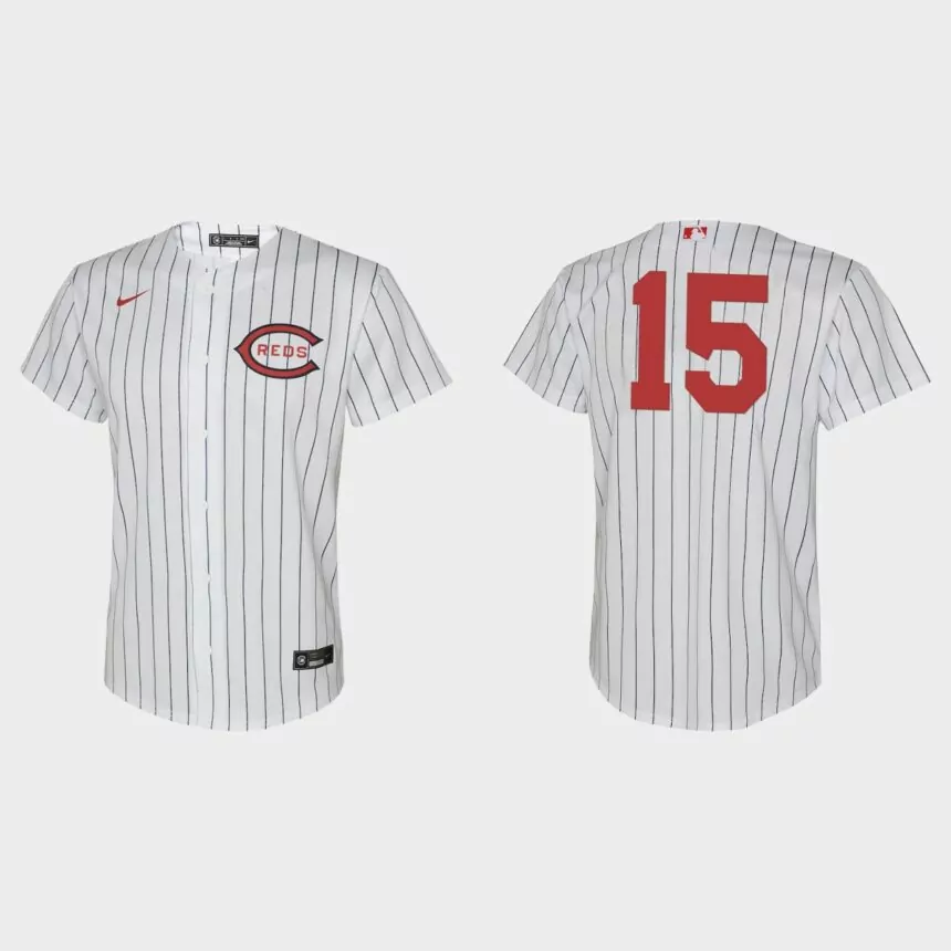 Youth Cincinnati Reds Nick Senzel White 2022 Field of Dreams Replica Jersey