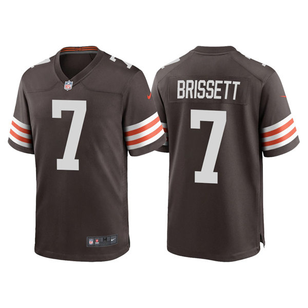 Youth Cleveland Browns #7 Jacoby Brissett Nike Brown Home Limited Jersey