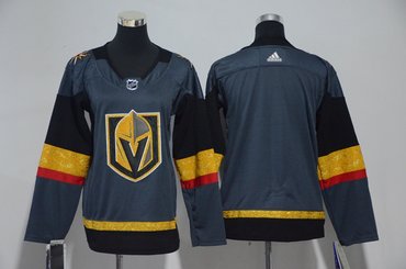 Youth Custom Vegas Golden Knights Blank Gray Jersey