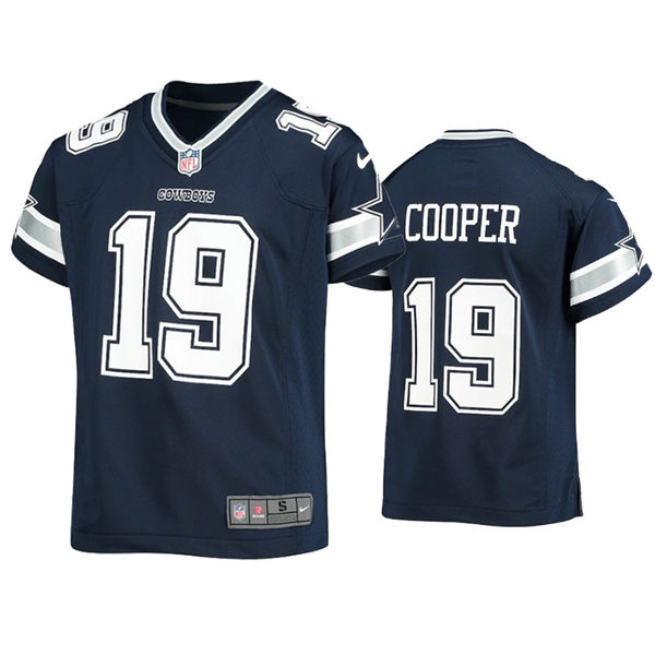 Youth Dallas Cowboys #19 Amari Cooper Nike Navy Team Color Limited Jersey