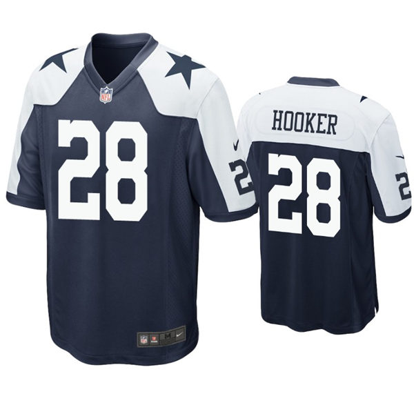 Youth Dallas Cowboys #28 Malik Hooker Nike Navy Alternate Limited Jersey
