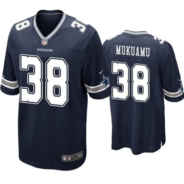 Youth Dallas Cowboys #38 Israel Mukuamu Nike Navy Team Color Limited Jersey