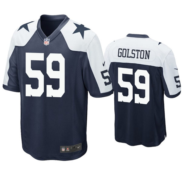 Youth Dallas Cowboys #59 Chauncey Golston Nike Navy Alternate Limited Jersey