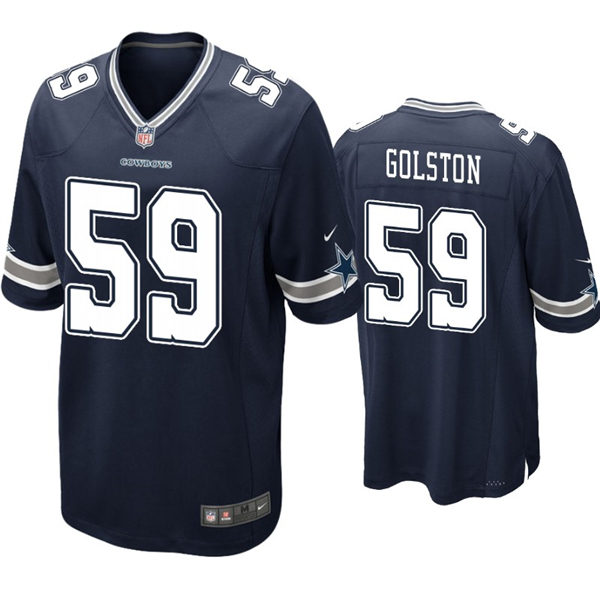 Youth Dallas Cowboys #59 Chauncey Golston Nike Navy Team Color Limited Jersey
