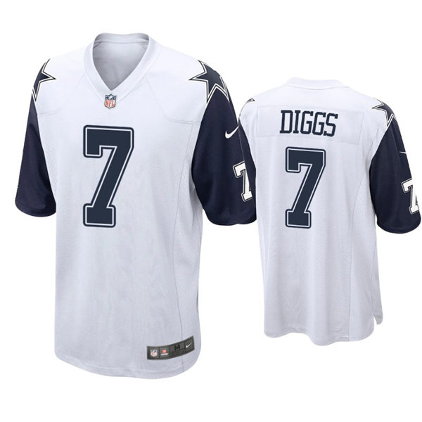 Youth Dallas Cowboys #7 Trevon Diggs Nike White Color Rush Limited Jersey