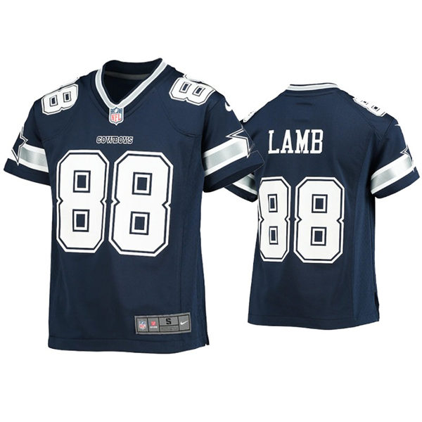 Youth Dallas Cowboys #88 CeeDee Lamb Nike Navy Team Color Limited Jersey