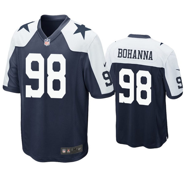 Youth Dallas Cowboys #98 Quinton Bohanna Nike Navy Alternate Limited Jersey