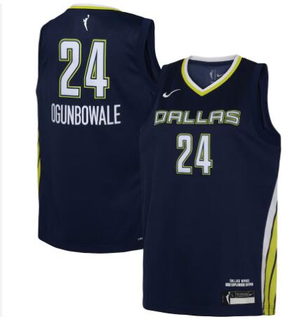 Youth Dallas Wings Arike Ogunbowale Nike Navy 2021 Explorer Edition Victory Player Jersey