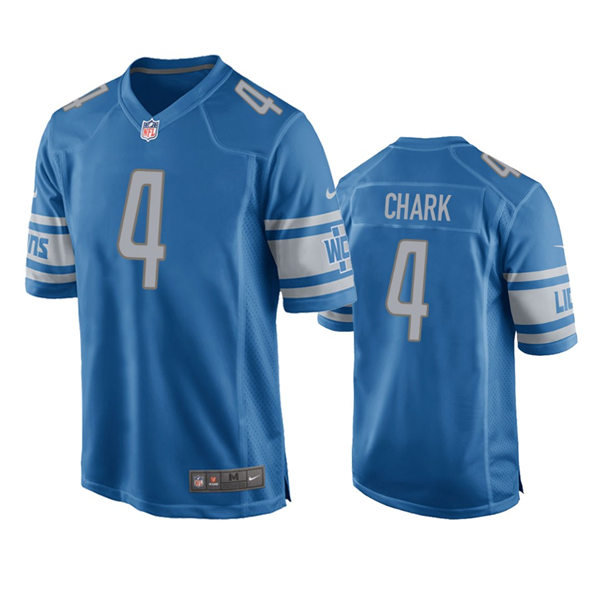 Youth Detroit Lions #4 D.J. Chark Nike Blue Limited Player Jersey
