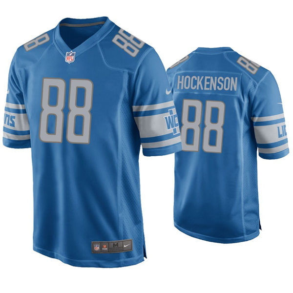Youth Detroit Lions #88 T.J. Hockenson Nike Blue Limited Jersey
