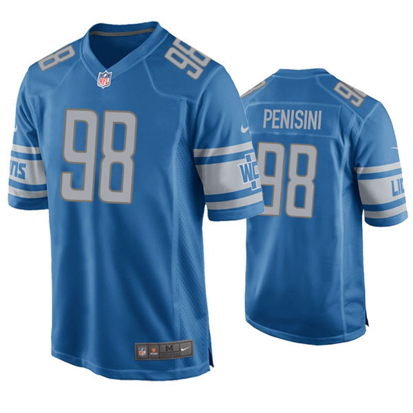 Youth Detroit Lions #98 John Penisini Nike Blue Limited Jersey