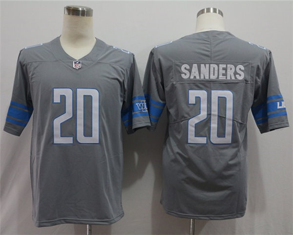 Youth Detroit Lions Retired Player #20 Barry Sanders Nike Steel Color Rush Limited Player Stitched Jersey