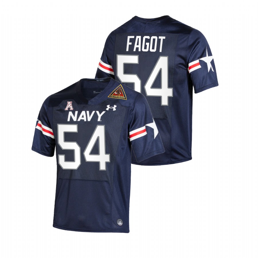Youth Diego Fagot Fly Navy Navy Midshipmen 2021-22 Jersey Navy Alternate Football