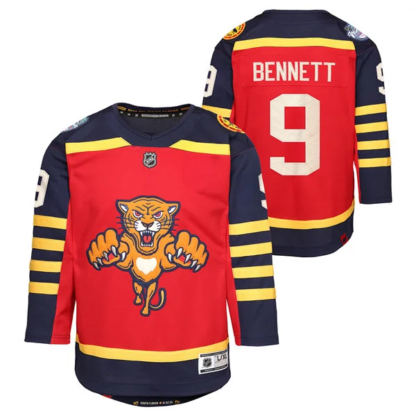 Youth Florida Panthers #9 Sam Bennett Red Fanatics 2026 Winter Classic Jersey 