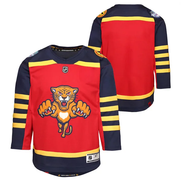 Youth Florida Panthers Blank Red Fanatics 2026 Winter Classic Jersey 
