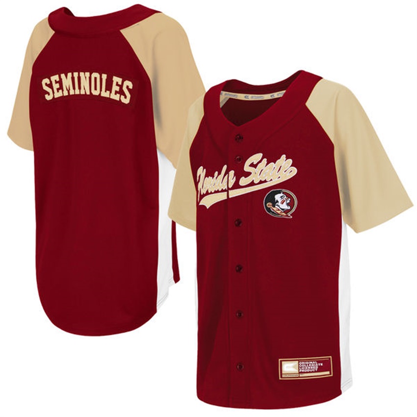 Youth Florida State Seminoles Garnet NCAA Baseball Jersey