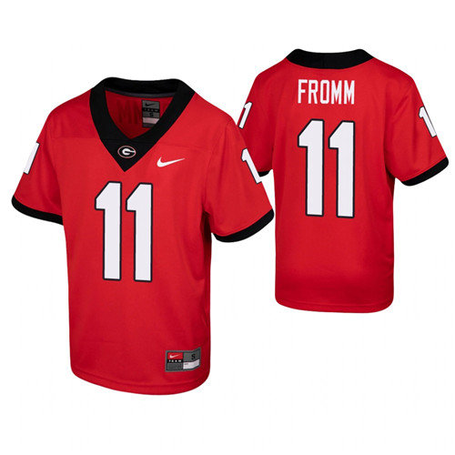 Youth Georgia Bulldogs Jake Fromm Game Jersey Red
