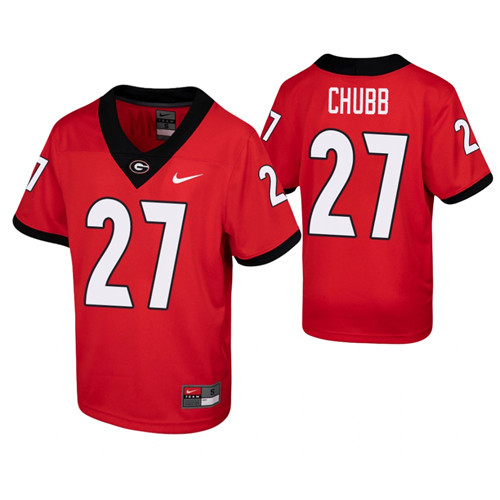 Youth Georgia Bulldogs Nick Chubb Game Jersey Red