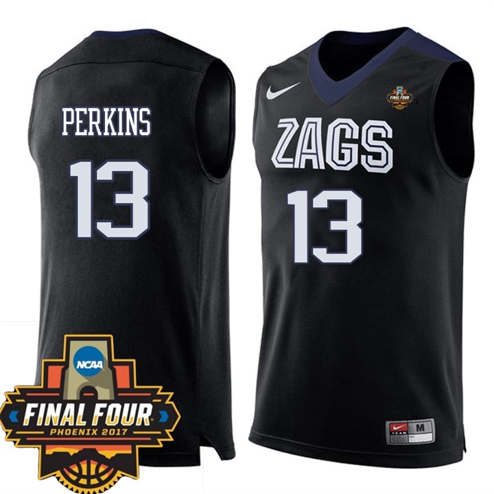 Youth Gonzaga Bulldogs Black Josh Perkins NCAA Football Limited Jersey
