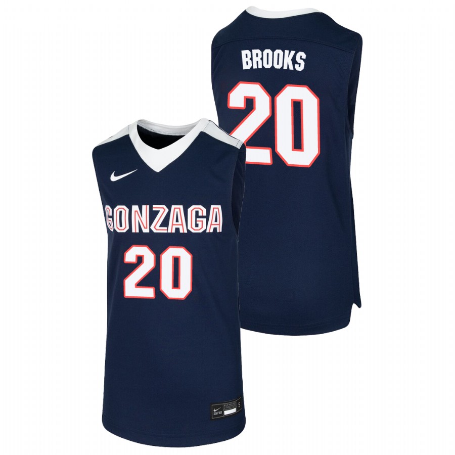 Youth Gonzaga Bulldogs Colby Brooks Jersey Navy
