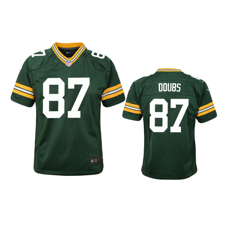 Youth Green Bay Packers #87 Romeo Doubs Green Vapor Limited Jersey