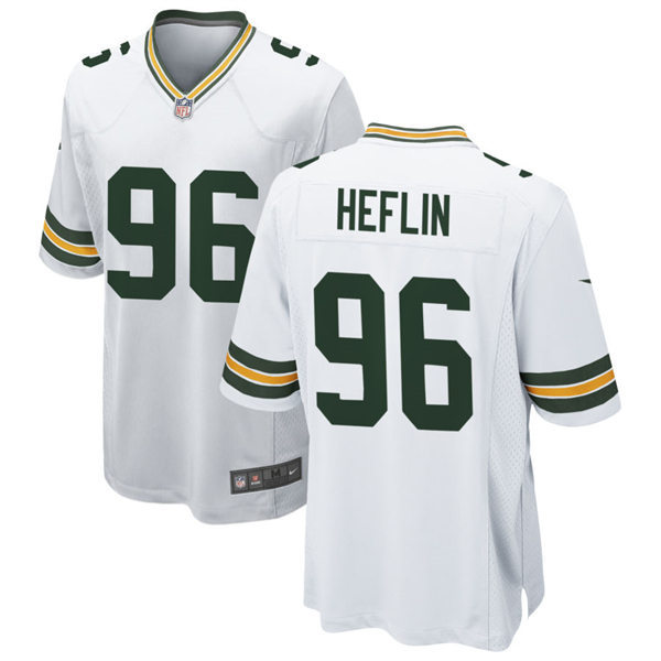 Youth Green Bay Packers #96 Jack Heflin Nike White Limited Jersey