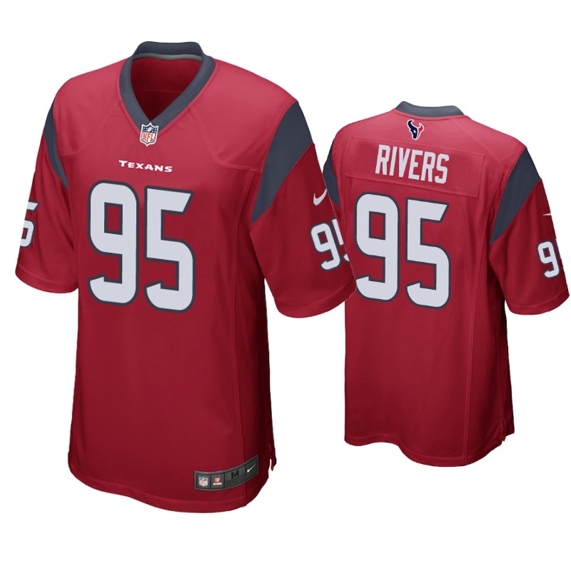 Youth Houston Texans #95 Derek Rivers Nike Red Limited Jersey