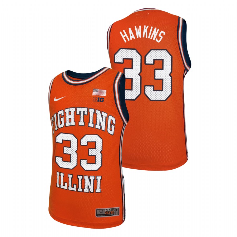 Youth Illinois Fighting Illini Coleman Hawkins Replica Jersey Orange