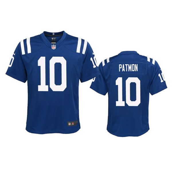 Youth Indianapolis Colts #10 Dezmon Patmon Nike Royal Limited Jersey