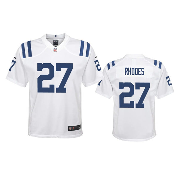 Youth Indianapolis Colts #27 Xavier Rhodes Nike White Limited Jersey
