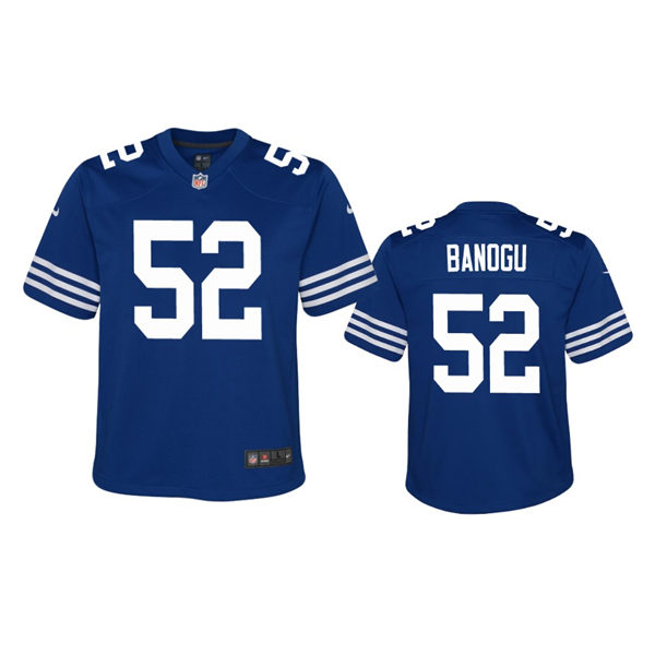 Youth Indianapolis Colts #52 Ben Banogu Nike Royal Alternate Retro Vapor Limited Jersey