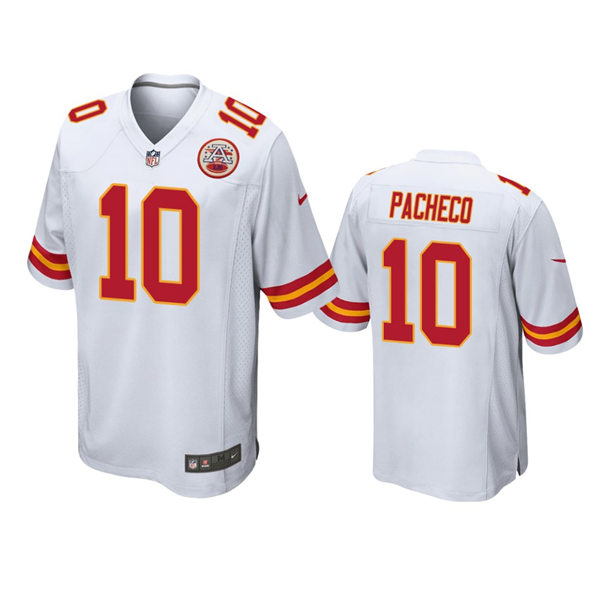 Youth Kansas City Chiefs #10 Isaih Pacheco White Stitched Limited Jersey