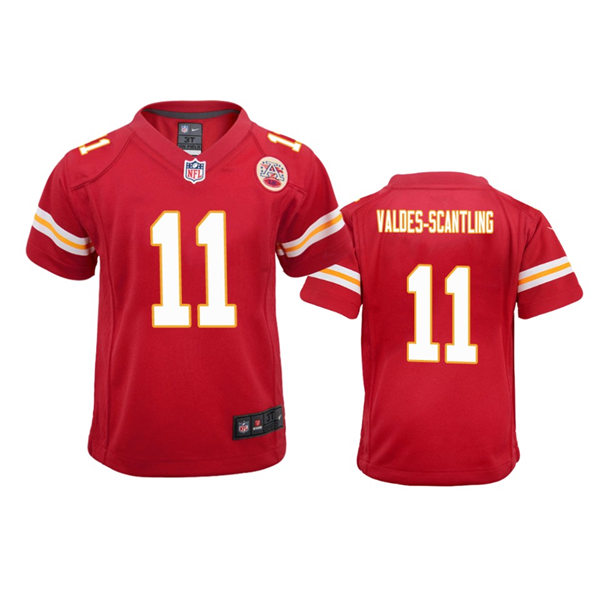 Youth Kansas City Chiefs #11 Marquez Valdes-Scantling Red Limited Jersey