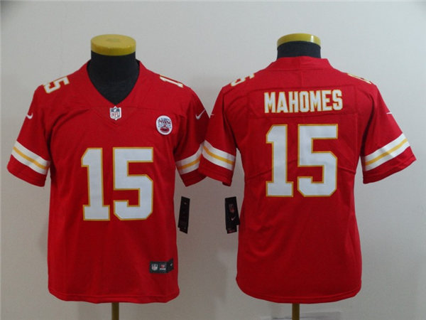Youth Kansas City Chiefs #15 Patrick Mahomes Stitched Nike Red Game Jersey