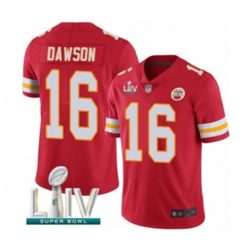 Youth Kansas City Chiefs #16 Len Dawson Red Team Color Vapor Untouchable Limited Player Super Bowl LIV Bound Football Jersey