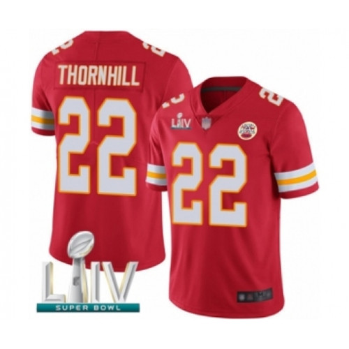 Youth Kansas City Chiefs #22 Juan Thornhill Red Team Color Vapor Untouchable Limited Player Super Bowl LIV Bound Football Jersey