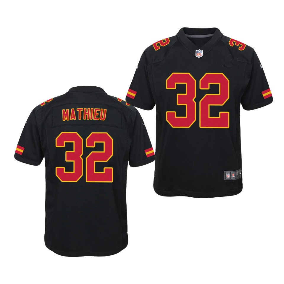 Youth Kansas City Chiefs #32 Tyrann Mathieu Nike Black Fashion Limited Jersey