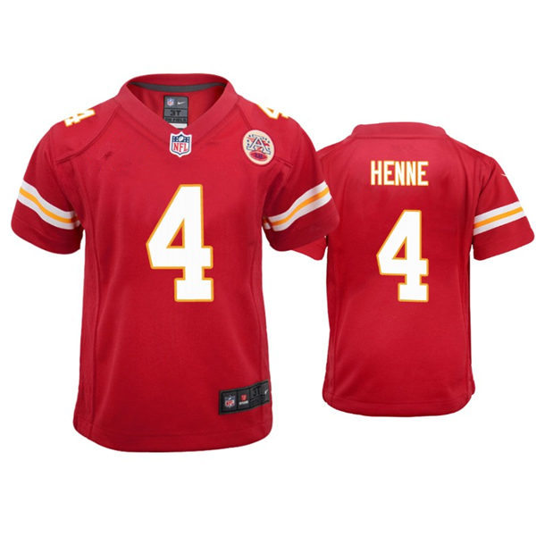 Youth Kansas City Chiefs #4 Chad Henne Nike Red Limited Jersey