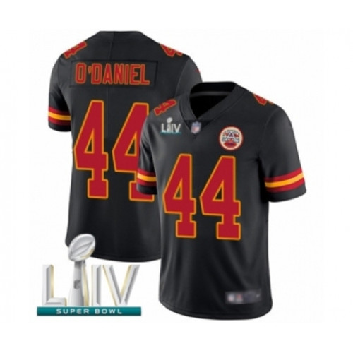 Youth Kansas City Chiefs #44 Dorian O'Daniel Limited Black Rush Vapor Untouchable Super Bowl LIV Bound Football Jersey