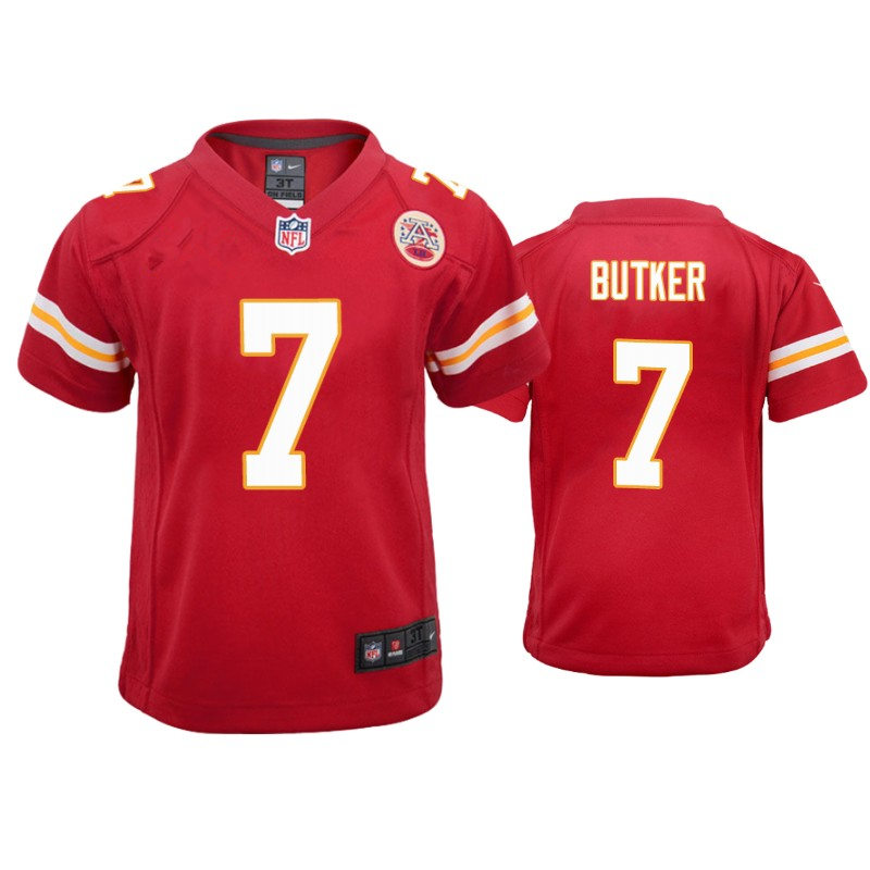 Youth Kansas City Chiefs #7 Harrison Butker Nike Black Game Fashion Jersey
