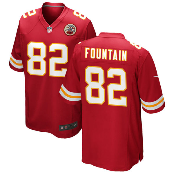 Youth Kansas City Chiefs #82 Daurice Fountain Nike Red Limited Jersey