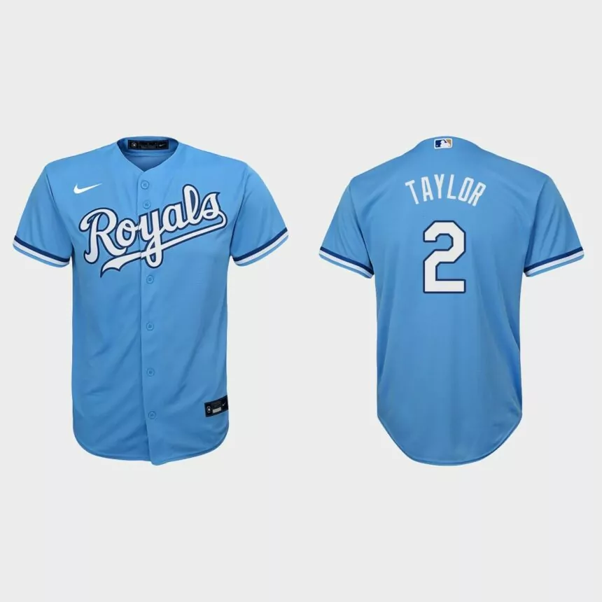 Youth Kansas City Royals Michael Taylor Light Blue Replica Jersey
