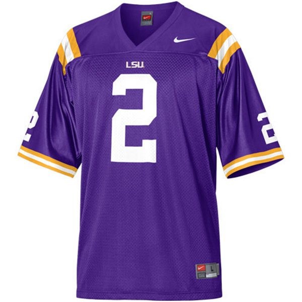 Youth LSU Tigers #2 Rueben Randle Purple Football Jersey