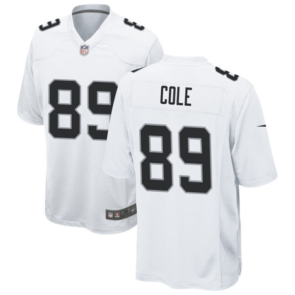 Youth Las Vegas Raiders #89 Keelan Cole Nike White Limited Jersey