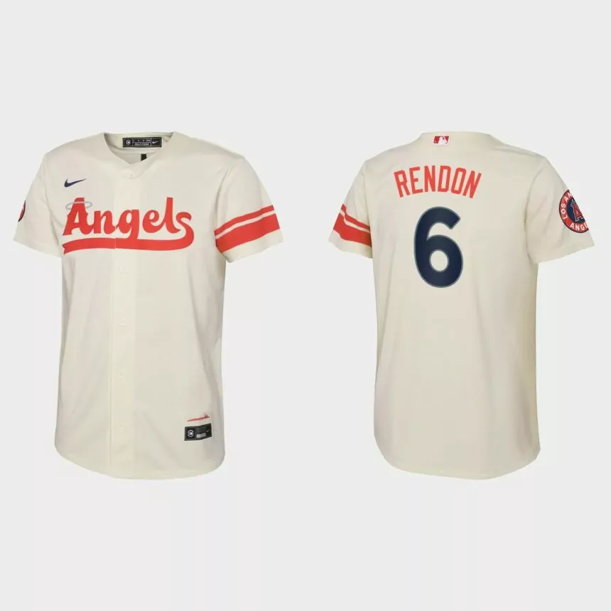 Youth Los Angeles Angels Anthony Rendon Cream 2022 City Connect Replica Jersey