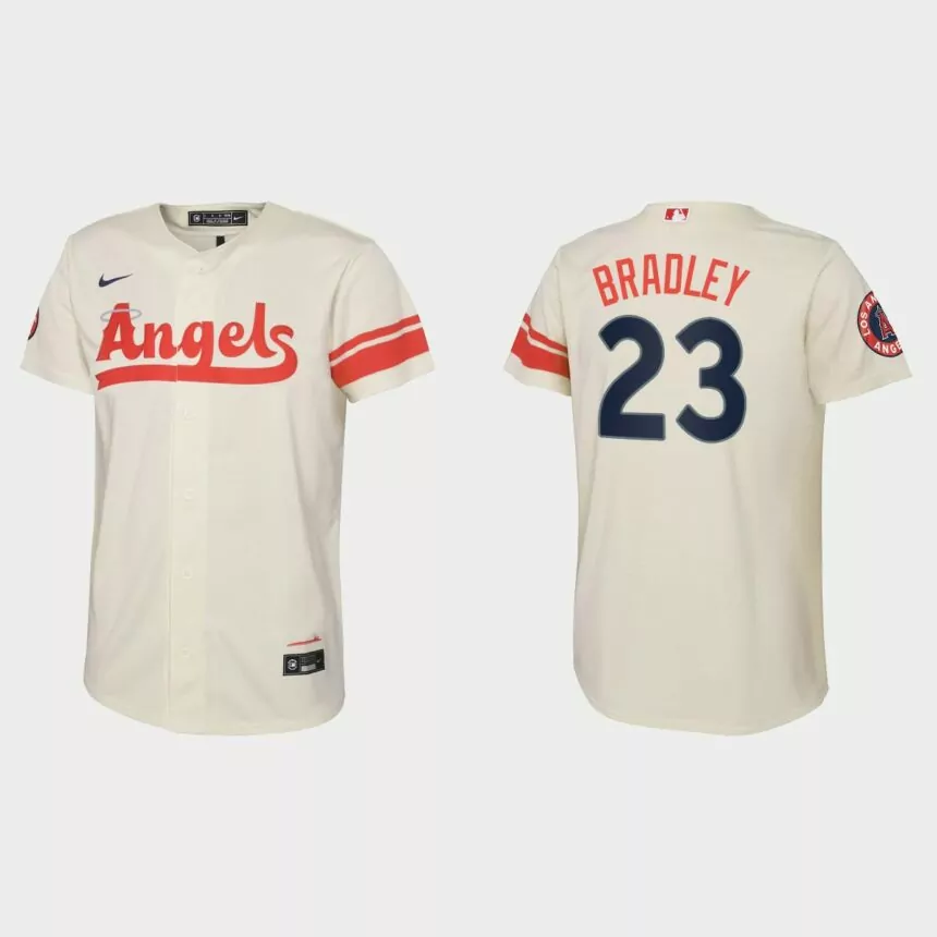 Youth Los Angeles Angels Archie Bradley Cream 2022 City Connect Replica Jersey