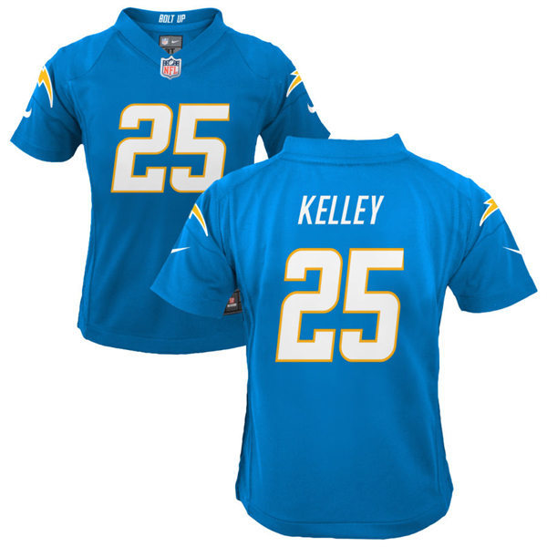 Youth Los Angeles Chargers #25 Joshua Kelley Nike Powder Blue Stitched Limited Jersey